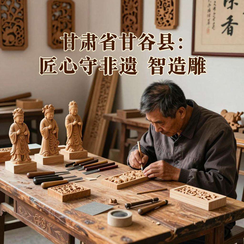 甘肃省甘谷县：匠心守非遗 智造“雕”振兴