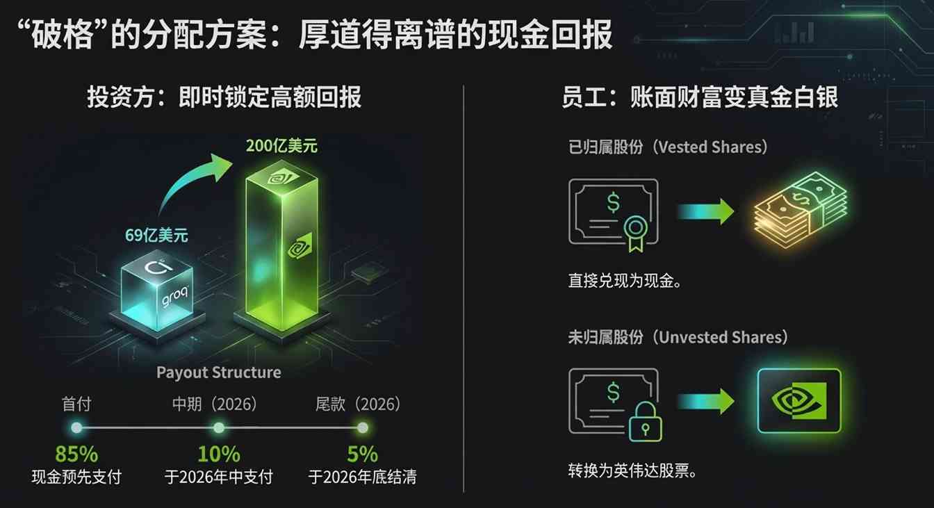 连新员工都被强制财富自由！英伟达买Groq细节曝光，现金直接甩脸上