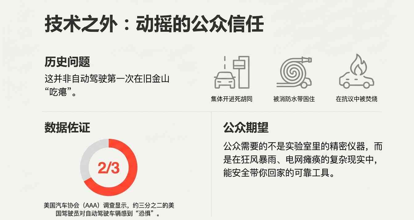 马斯克笑疯了！谷歌无人车街头“装死”，一场大停电，暴露无人驾驶致命伤