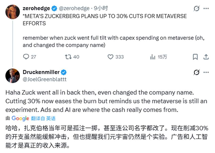 改名有多狠,打脸就有多疼!烧光700亿后,扎克伯格戳破元宇宙泡沫,网友:早该认怂了 改名有多狠,打脸就有多疼!烧光700亿后,扎克伯格戳破元宇宙泡沫,网友:早该认怂了