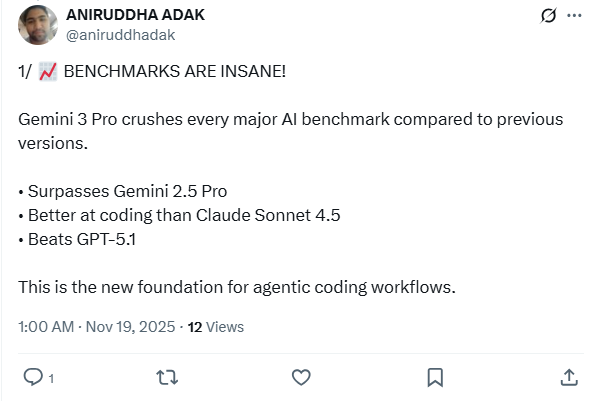 告别“AI味”!Gemini 3初体验:性格直爽、智商断层,但这价格让我手抖 告别“AI味”!Gemini 3初体验:性格直爽、智商断层,但这价格让我手抖