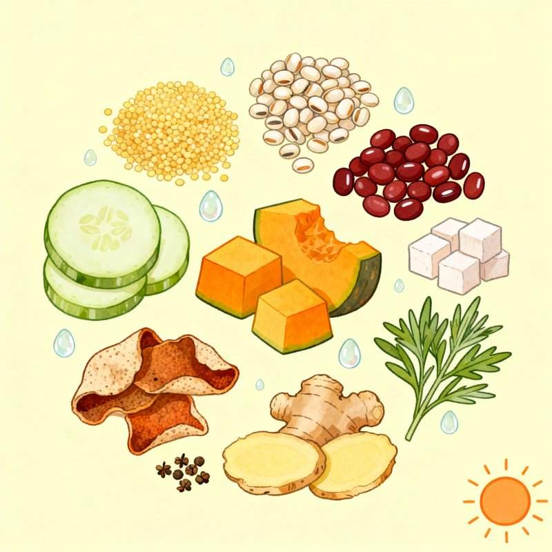 湿气重别乱调!5类食物帮你健脾利水排湿 湿气重别乱调!5类食物帮你健脾利水排湿