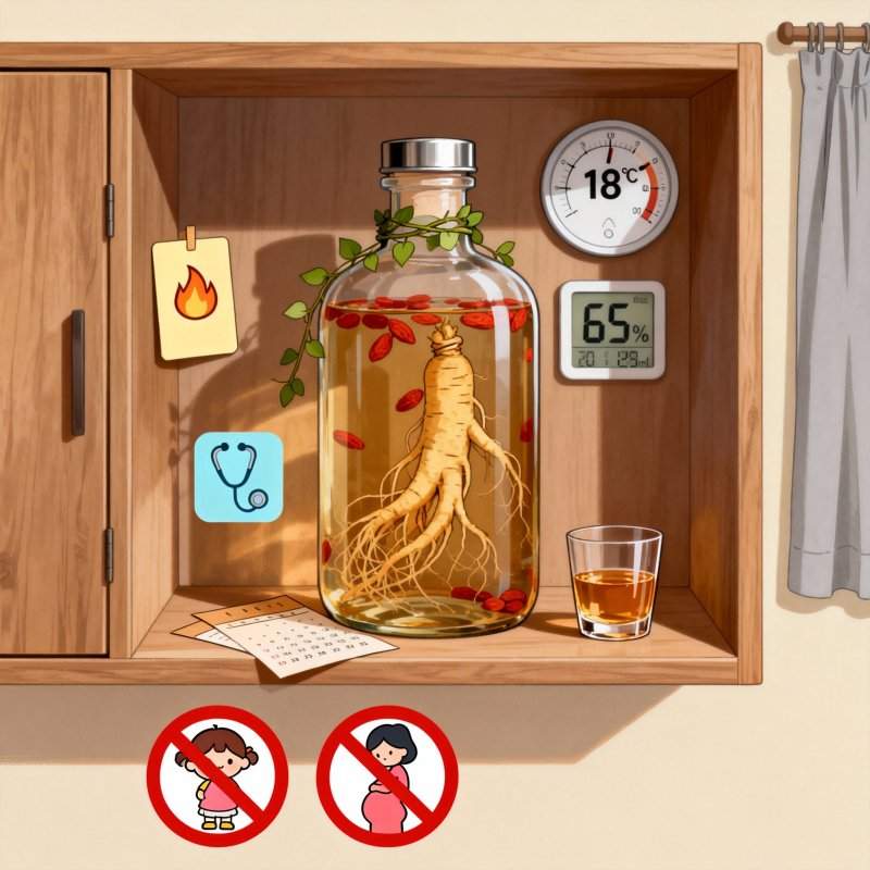 人参枸杞酒保存与饮用指南：科学存酒不浪费，安全饮用更养生