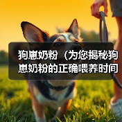 狗崽奶粉(为您揭秘狗崽奶粉的正确喂养时间和用量)(图3) 狗崽奶粉(为您揭秘狗崽奶粉的正确喂养时间和用量)(图3)
