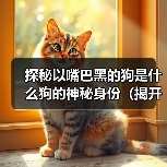 探秘以嘴巴黑的狗是什么狗的神秘身份(揭开以嘴巴黑的狗品种之谜)(图4) 探秘以嘴巴黑的狗是什么狗的神秘身份(揭开以嘴巴黑的狗品种之谜)(图4)