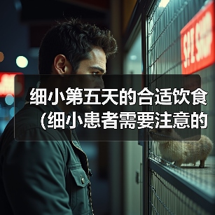 细小第五天的合适饮食(细小患者需要注意的饮食安排及建议)(图3) 细小第五天的合适饮食(细小患者需要注意的饮食安排及建议)(图3)