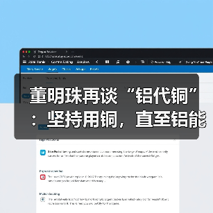 董明珠再谈“铝代铜”：坚持用铜，直至铝能完全替代（图2）