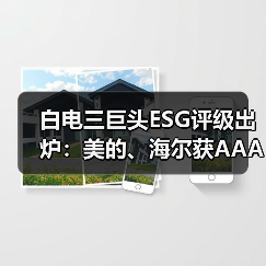 白电三巨头ESG评级出炉：美的、海尔获AAApi级，格力获AApi级（图4）