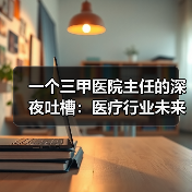 一个三甲医院主任的深夜吐槽：医疗行业未来发展前瞻（图2）