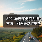 2026年春季免疫力提升方法,别再狂吃维生素了(图2) 2026年春季免疫力提升方法,别再狂吃维生素了(图2)