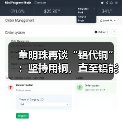 董明珠再谈“铝代铜”:坚持用铜,直至铝能完全替代(图3) 董明珠再谈“铝代铜”:坚持用铜,直至铝能完全替代(图3)