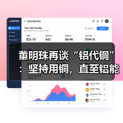 董明珠再谈“铝代铜”:坚持用铜,直至铝能完全替代(图1) 董明珠再谈“铝代铜”:坚持用铜,直至铝能完全替代(图1)