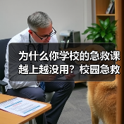 为什么你学校的急救课越上越没用?校园急救教育的三个致命坑(图4) 为什么你学校的急救课越上越没用?校园急救教育的三个致命坑(图4)