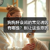 狗狗肝衰竭的常见诱因有哪些？别让这些原因毁掉宠物健康（图1）