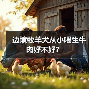 边境牧羊犬从小喂生牛肉好不好？（图4）