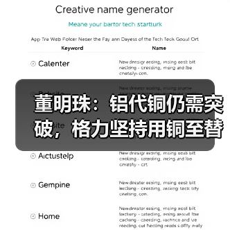 董明珠：铝代铜仍需突破，格力坚持用铜至替代达标（图4）
