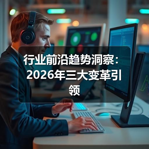 行业前沿趋势洞察:2026年三大变革引领新格局