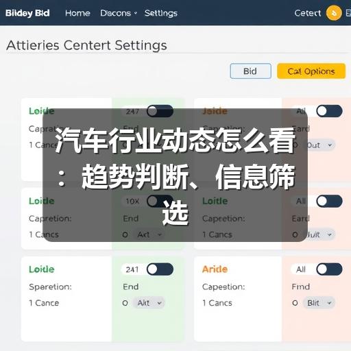 汽车行业动态怎么看:趋势判断、信息筛选与决策参考