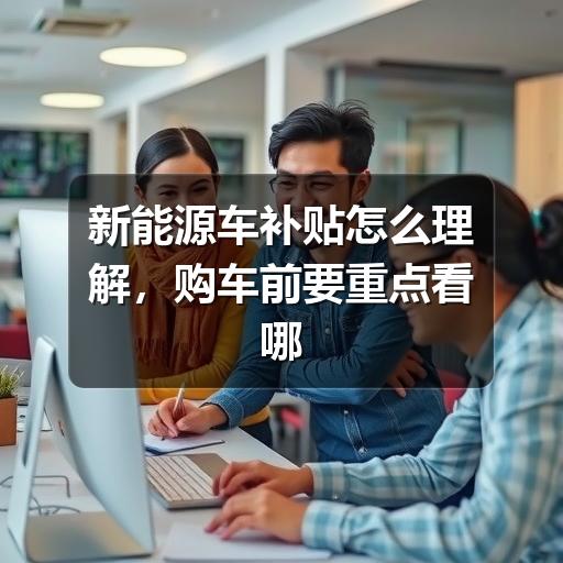 新能源车补贴怎么理解,购车前要重点看哪些信息